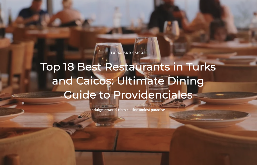 best restaurants turks and caicos