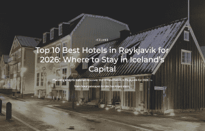 best hotels in reykjavik
