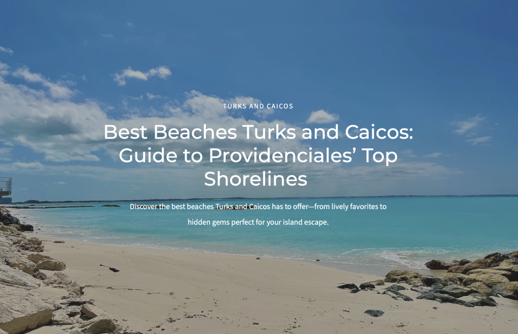 best beaches turks and caicos