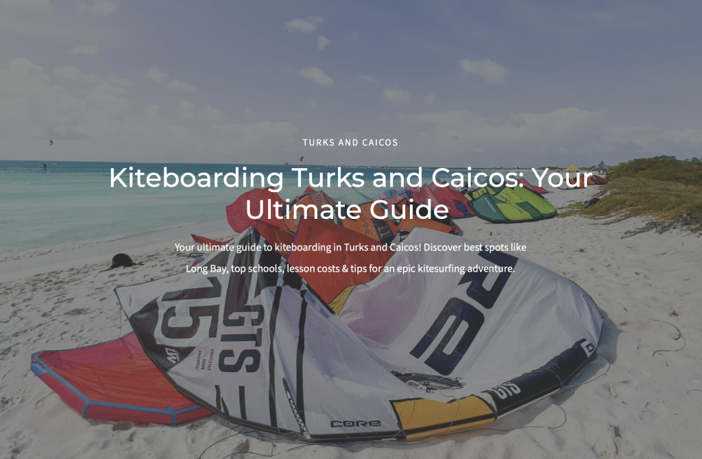 Kiteboarding Turks and Caicos