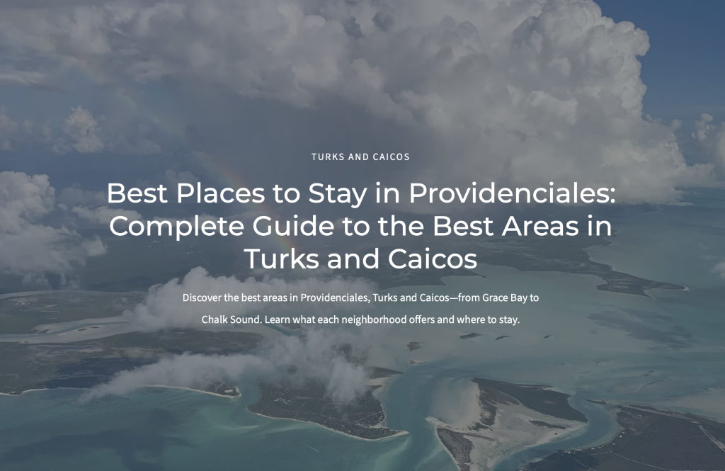 best places to stay in providenciales