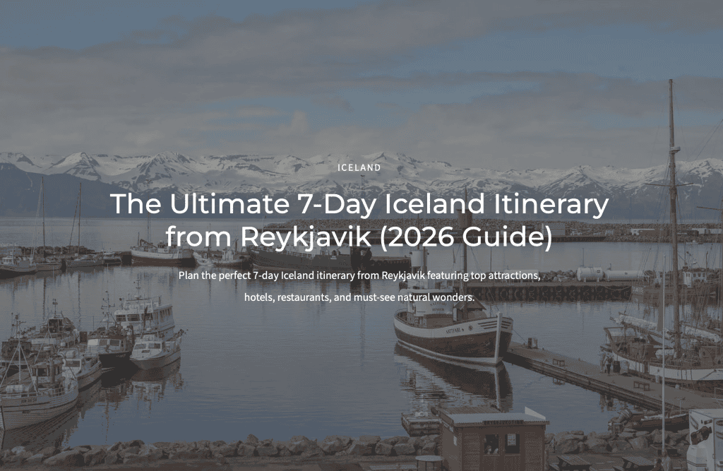 iceland itinerary