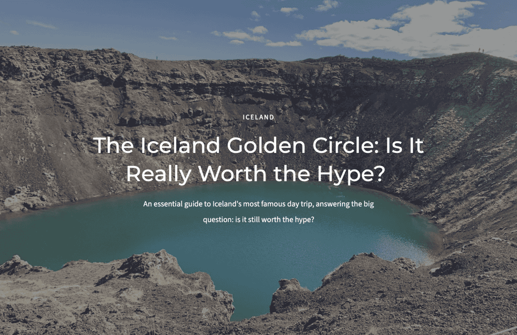 iceland golden circle