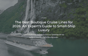 boutique cruise lines
